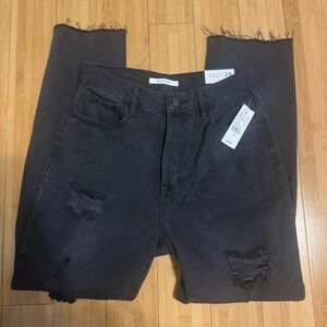 PacSun Men's Dark Gray Distressed Skinny Jeans